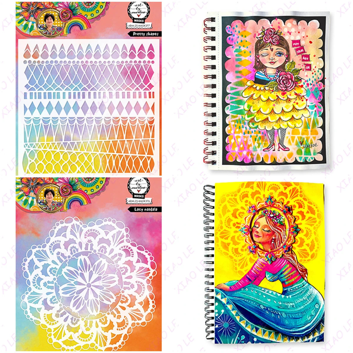 

Newest Pretty Shapes Lacy Mandala Art DIY Embossing Paper Card Template Craft Layering Stencils For Walls Painting Scrapbooking