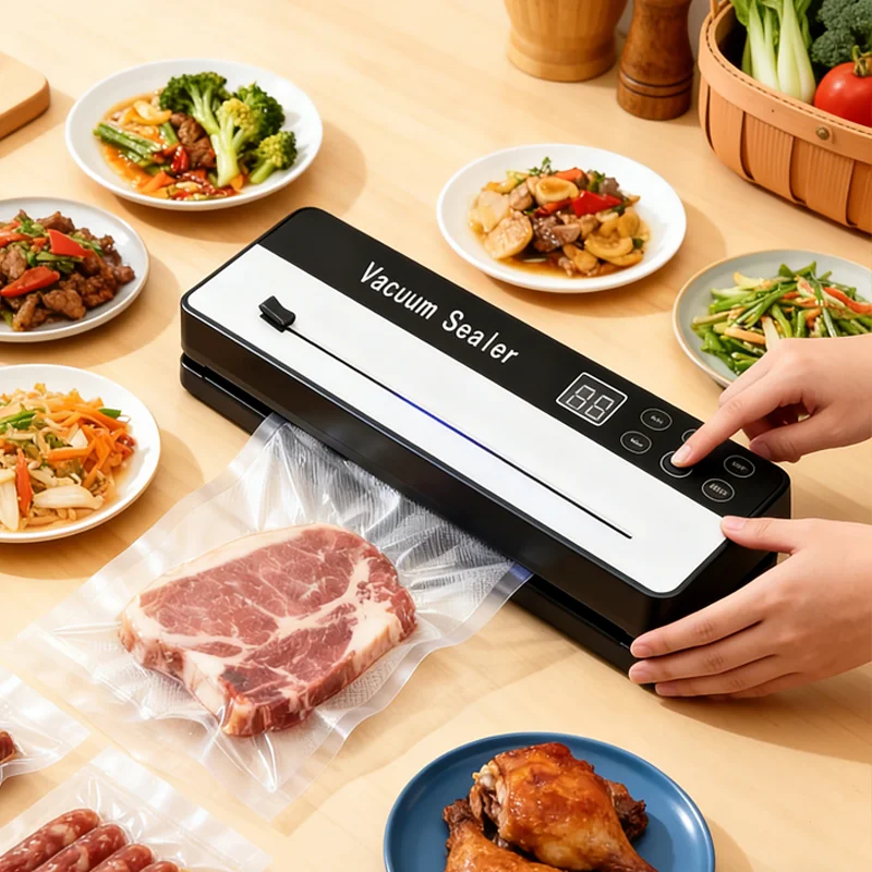 

Vacuum Household Food Sealing Machine Fresh Sealing Machine Small Automatic Food Storage Moisture-Proof Edge Sealing Machine