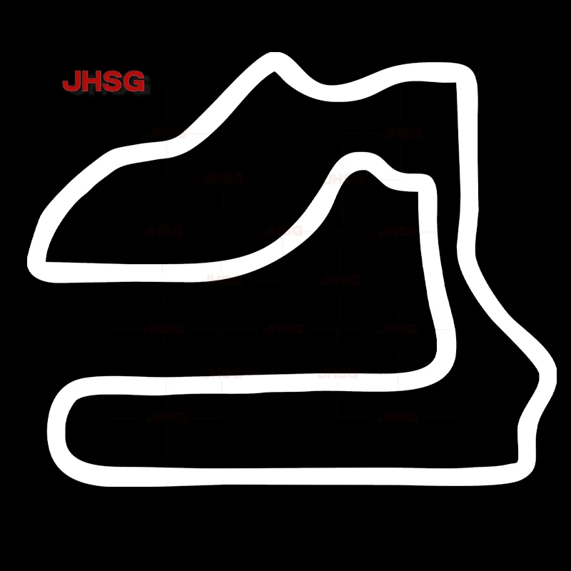 Sebring Int Raceway Decal Sticker Outline Vinyl Track Car Motorcycle Helmet