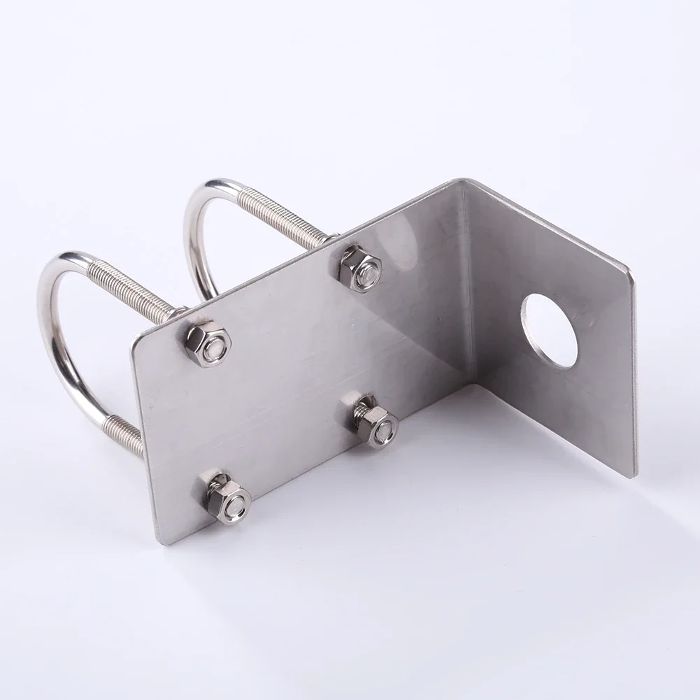 Antenna TV TV staffa Antenna autoradio per ricetrasmettitore autoradio accessorio morsetto bullone a U in acciaio inossidabile