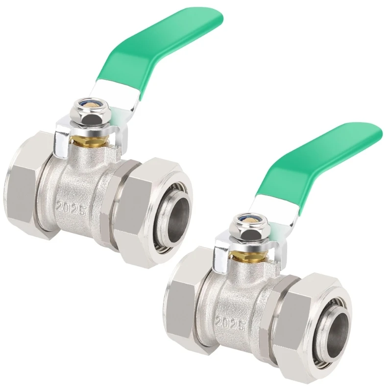 652F 2lots Brass 3/4NPT Ball Valves For Air Pipes 200PSI Working Pressures