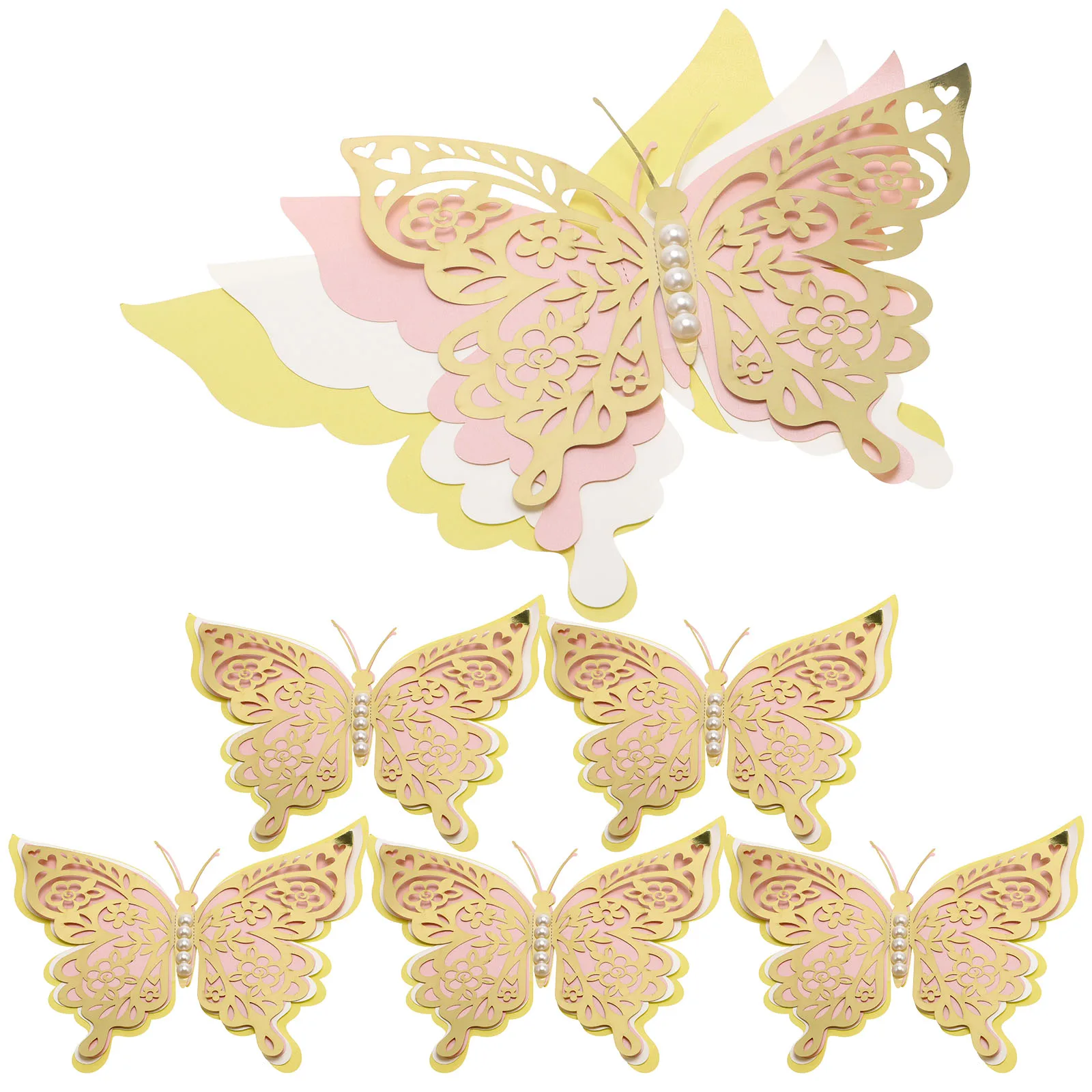 

3D Butterfly Wall Stickers Decor Home Office Decoration Bedroom Wall Art Waterproof Easy Install Use for Living