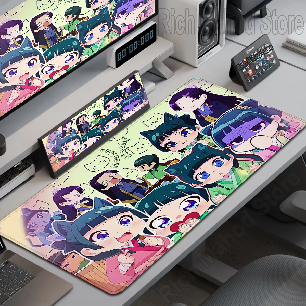 Apothecary Diaries Anime Gamer Computer HD Mousepad XXL Mouse Mat Natural Rubber Non-Slip Carpet XXL Tablemat Desk accessories