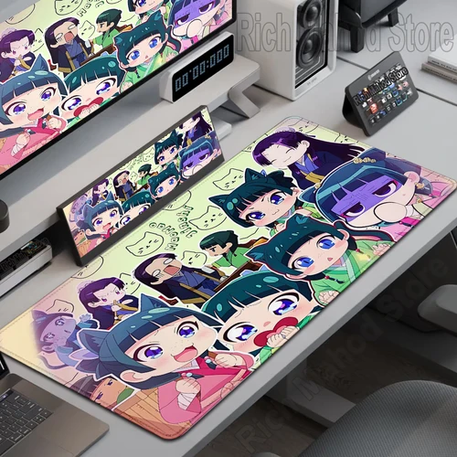 Imagen 2 del producto Aothecary Diaries-alfombrilla de ratón HD de Anime para Gamer, alfombrilla de ratón XXL, alfombra antideslizante de goma Natural, accesorios de escritorio XXL