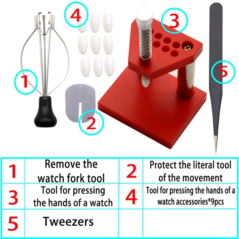 Watch Hand Needle Remover Presser Portable Wristwatch Plunger Puller Accurate Parts Watchmaker Repair Fittings Tools-A49I - view 4