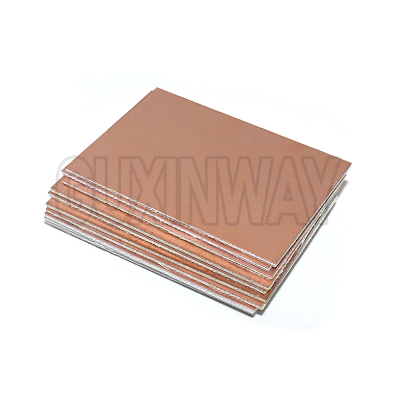 FR4 PCB 5x7cm 10x15cm placa chapada en cobre de un solo lado DIY PCB Kit placa de circuito laminado para Arduino