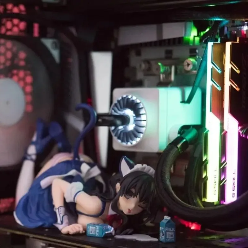 In Magazzino 150mm NSFW Nativo Gatto Lap Latte 1/7 Kawaii Gatto Latte Ragazza PVC Action Figures Per Adulti Hentai Collezione Modello Giocattoli Regalo