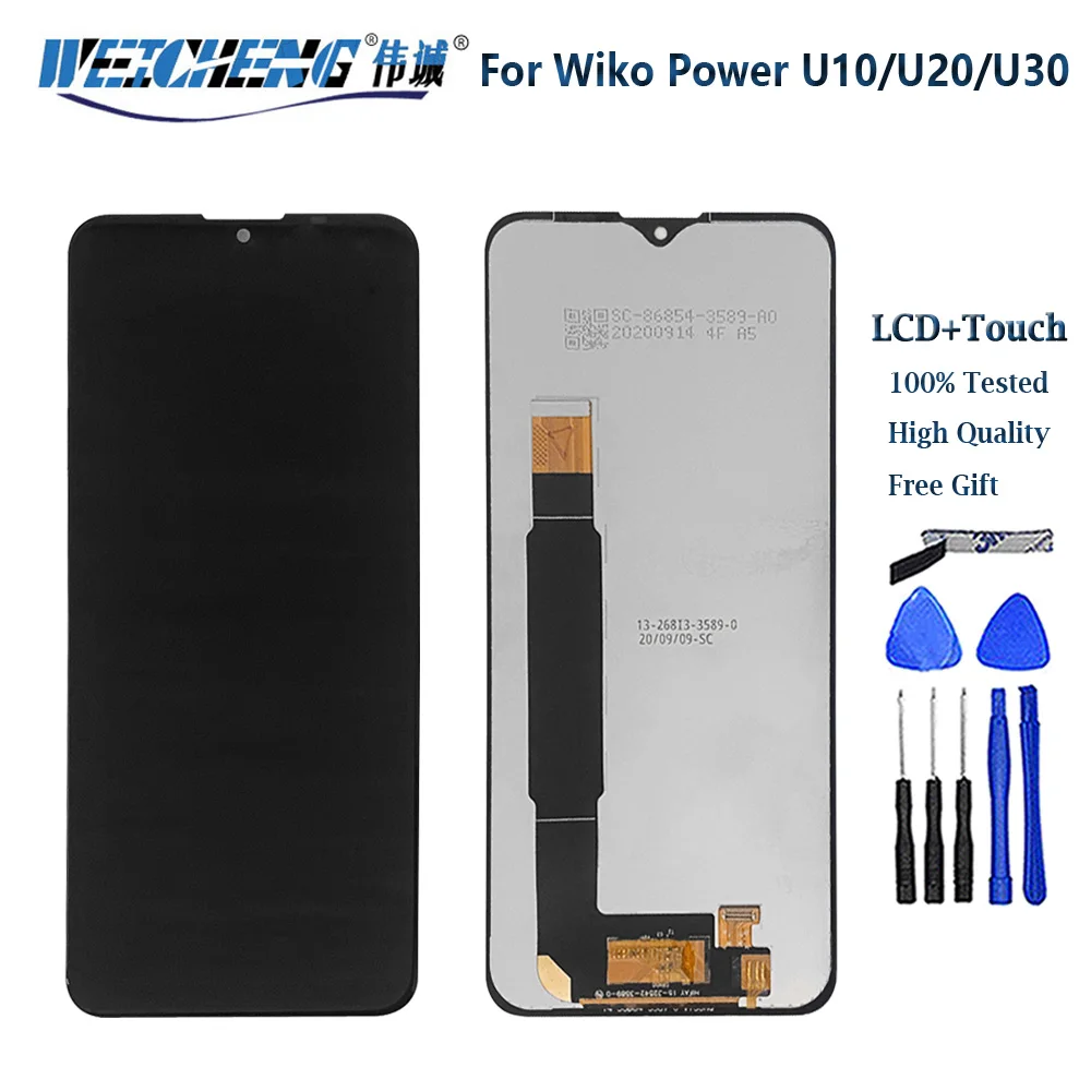 Original For Wiko Power U10 U20 U30 LCD Display Screen Touch Panel Digitizer For Wiko 10 T3 T10 T20 T50 T60 Display