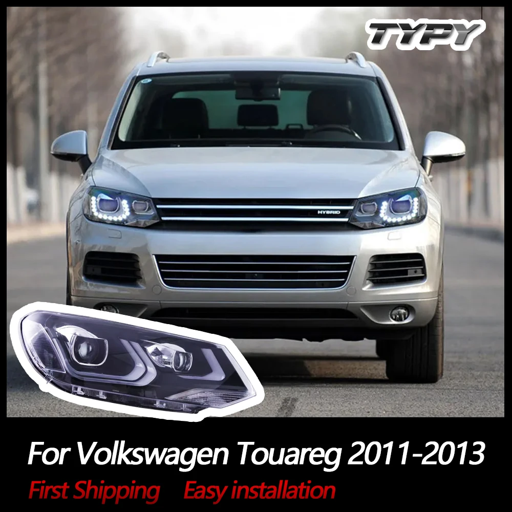 

Автомобильные фары, модифицированные ксеноновые фары, светодиодные DRL дневные ходовые огни для Volkswagen Touareg 2011-2013