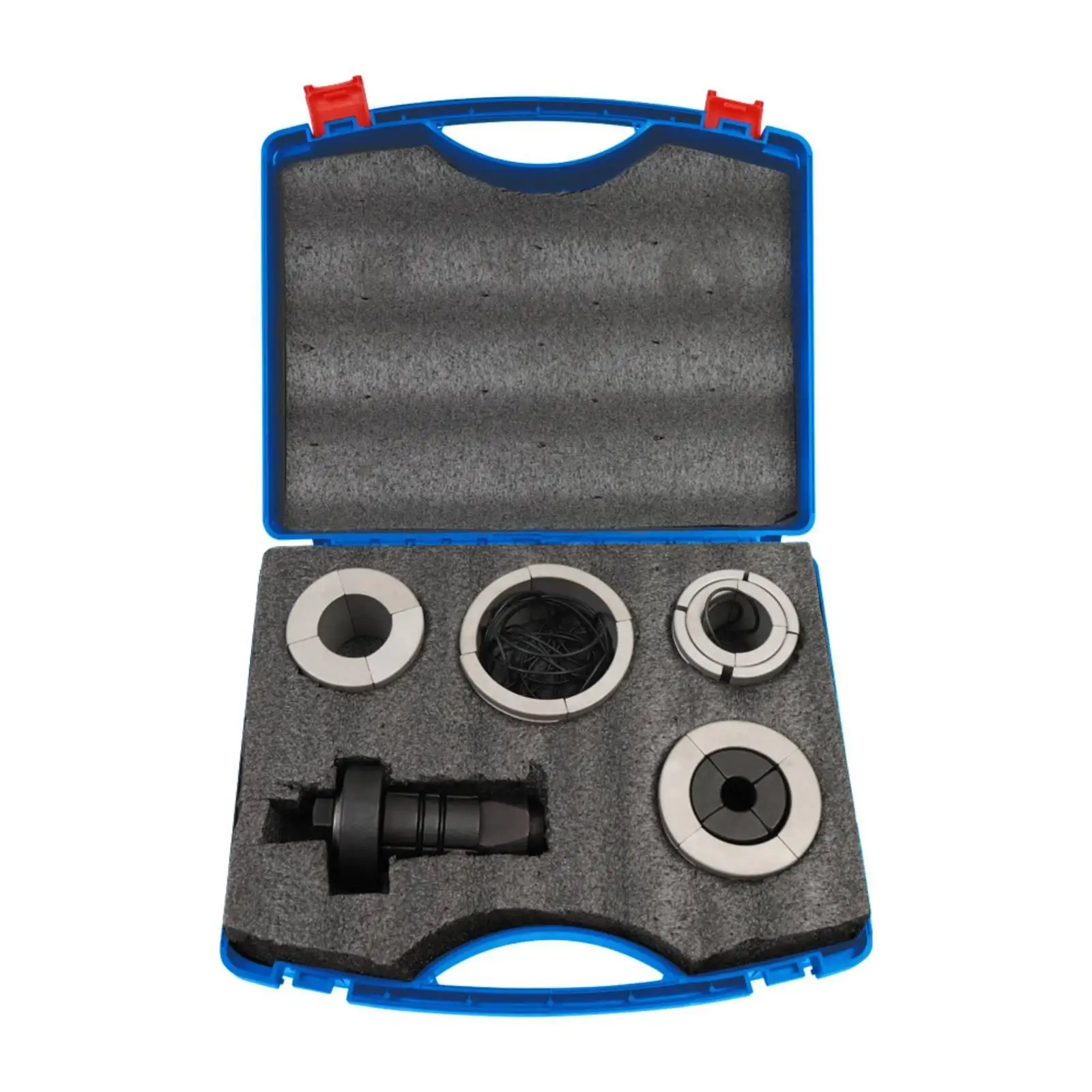 Hydraulic Exhaust Pipe Expander Tool Kit for Automotive Tube Stretching with Split Sleeve Sleeves and Hard Case Storage