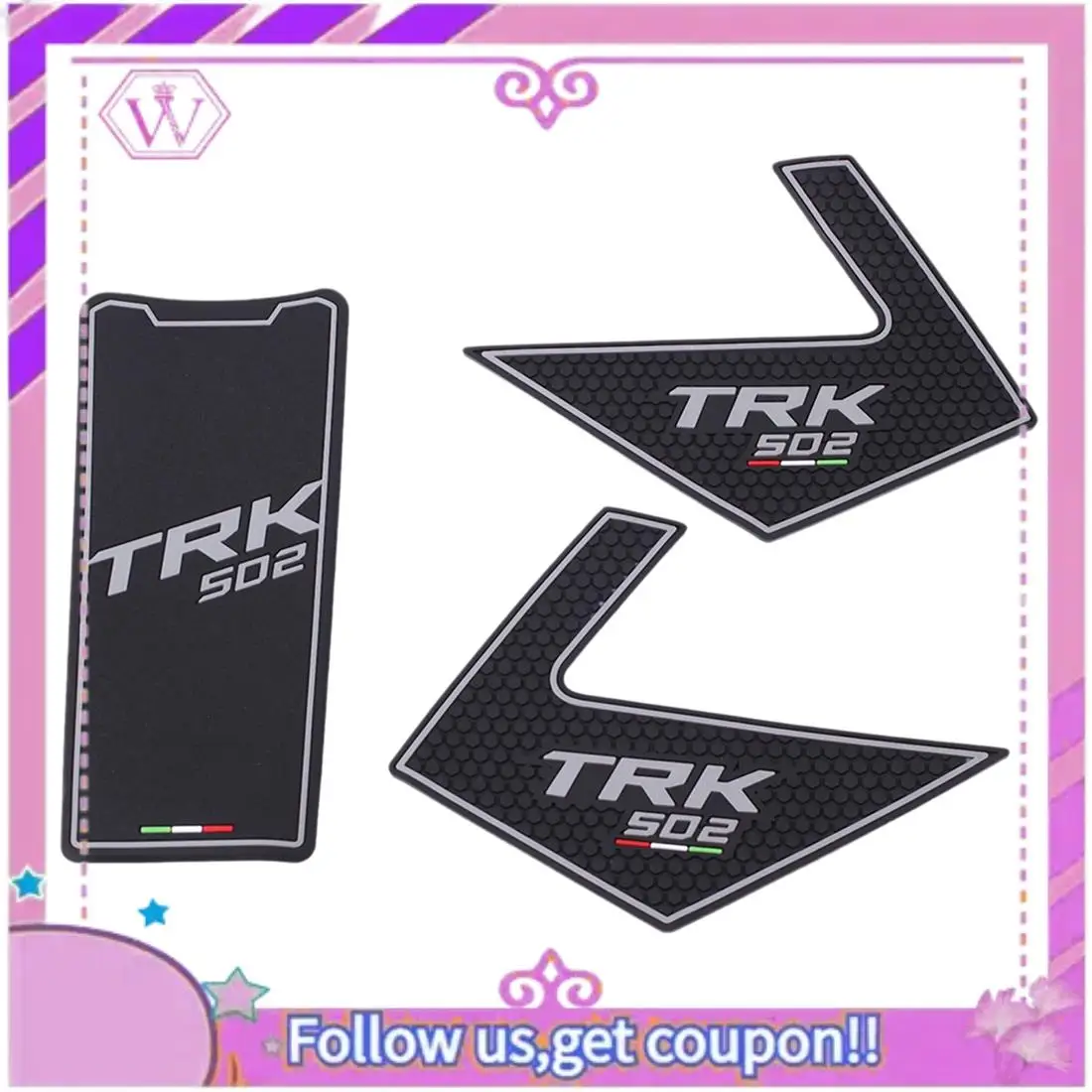 

Latest Motorcycle Gas Oil Fuel Tank Pad Protector Decal Sticker For Benelli TRK502 TRK 502 502X Accessories, 3PCS