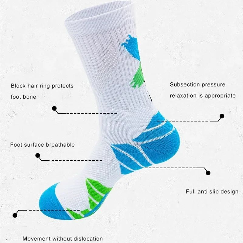 3Pair/Lot Professional Outdoor Sport Cycling Socks Basketball Football Soccer Running Trekking Socks Men Women