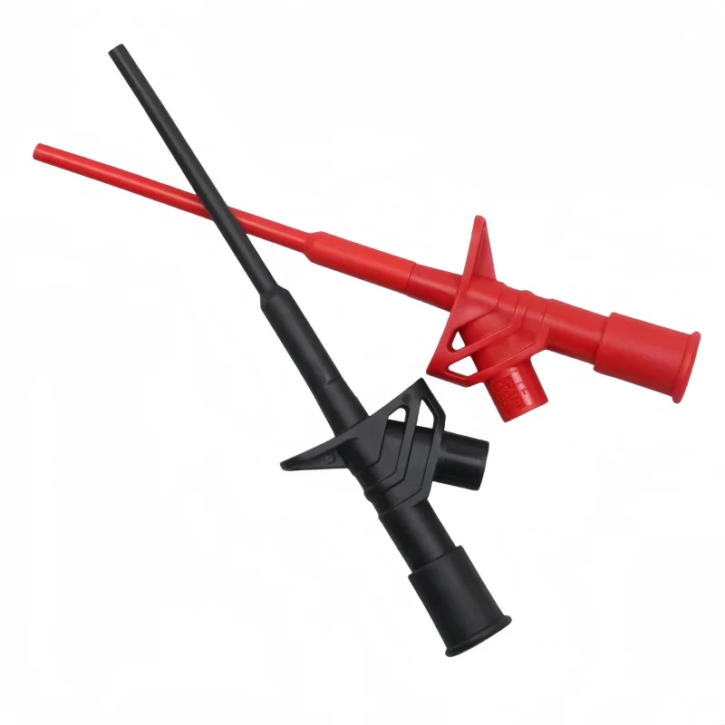 

P5004 Quick Test Hook Clip 1000V High Voltage Flexible Professional Insulated Testing Probes with 4mm Socket