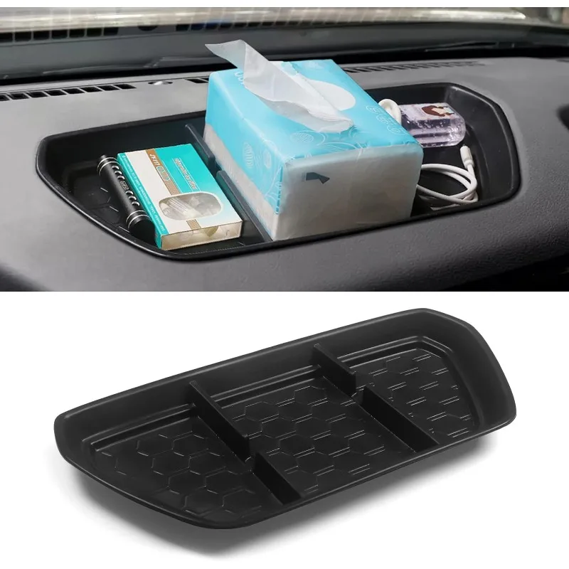 

Compatible With 2022 2023 2024 Nissan Frontier Dashboard Organier, Soft Rubber Dash Tray With Phone Holder For Frontier D41,Dash