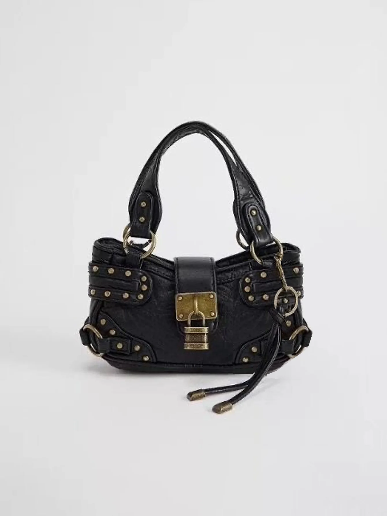 

Ladies' handbag 2026 Summer New style rivet retro street motorcycle bag mini crossbody bag Mobile phone bag Women's bag