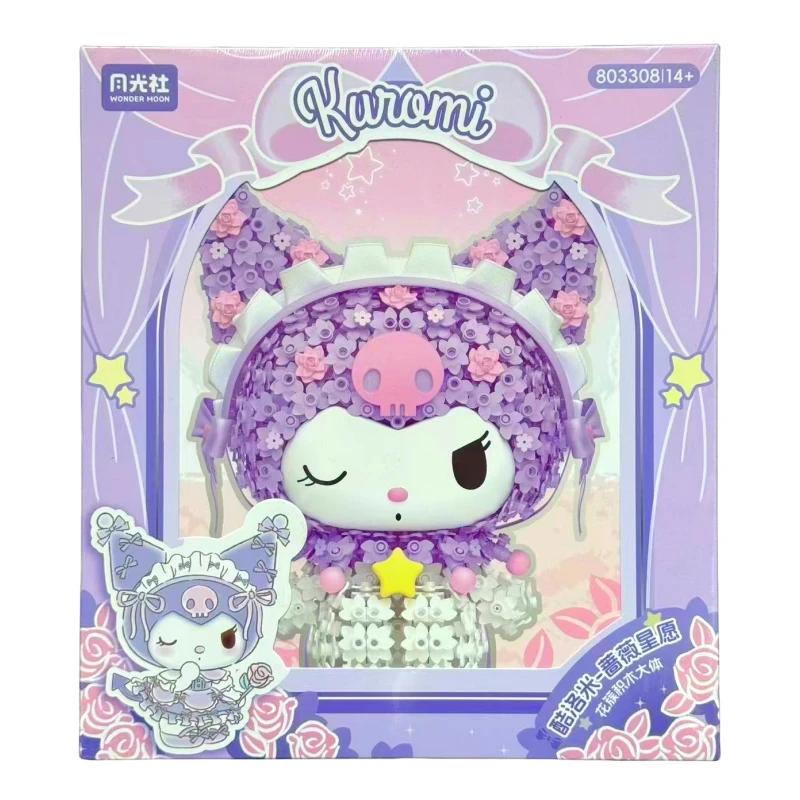 

DIY Wonder Moon Sanrio натуральная мелодия Куроми оригинальная коробка сборная модель игрушка фигурка цветок волшебная палочка слепая коробка детский подарок
