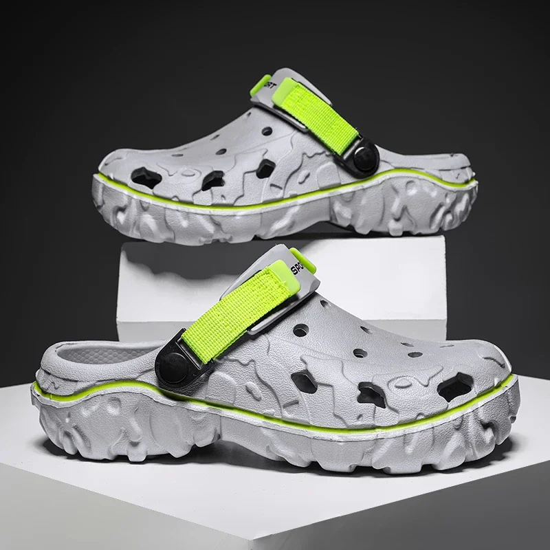 EVA Slippers House Slides Mens Sandals Fashion Trendy Lightweight Outdoor Travel Essentials Beach Shoes Casual Men’s Clogs