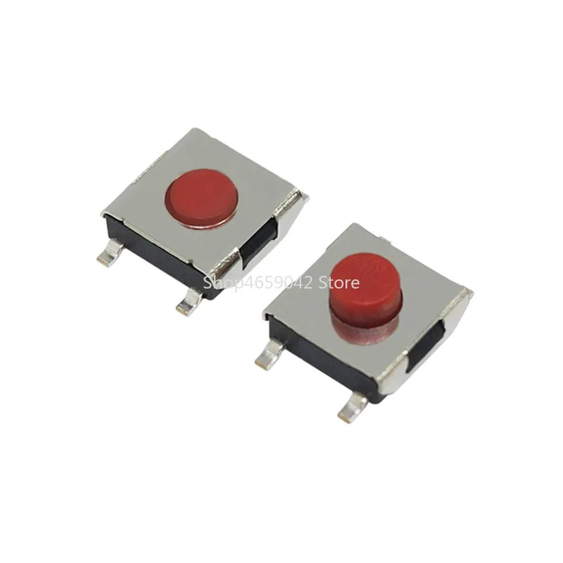 50PCS/Lot Patch Red Push Button Switch 6.2*6.2mm 6*6*2.5/3.1/3.7/4.3mm 4pin 5pin SMD Micro Switch