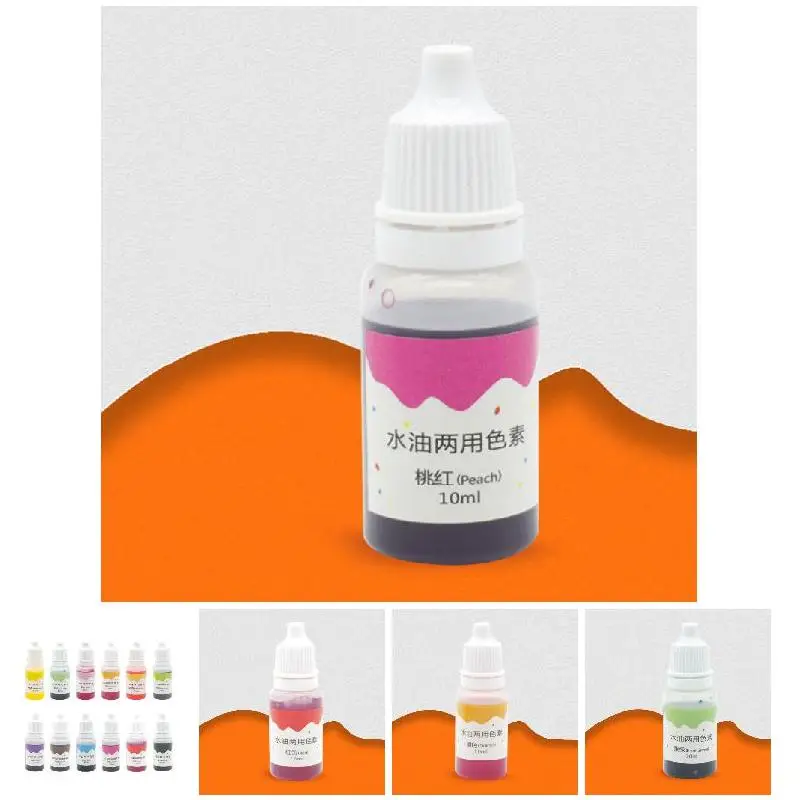 Pigmentos para tinte de jabón hechos a mano de 10 ml, pigmento natural para manualidades, colorante líquido para hacer manualidades como plastilina, slime, cáscaras de huevo