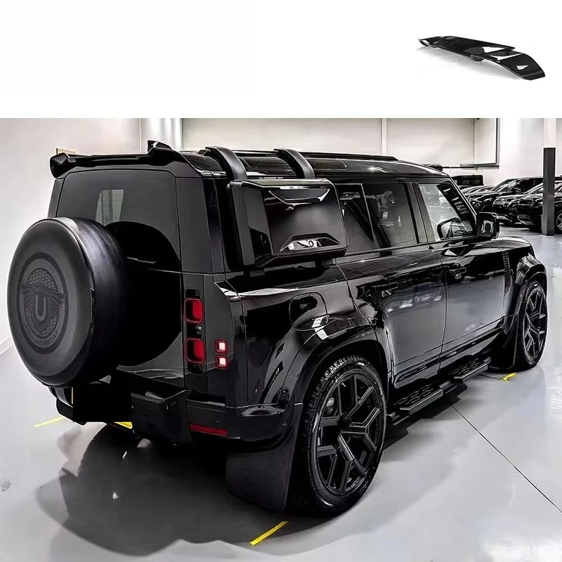 

2021+ Land RoverS Defender 90/110/130 Plastic & Carbon Fiber Rear Trunk Spoiler
