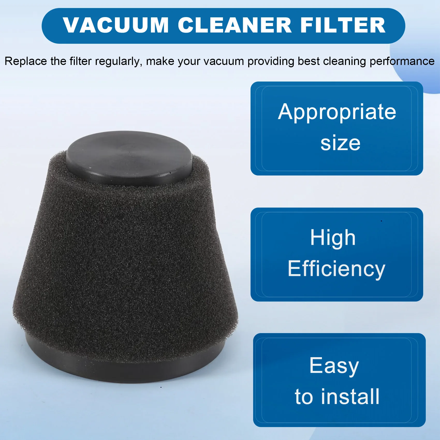 2025 Trend 5 Pack Replacement Filter Compatible For Dirt Devil Scorpion Handheld Vacuum Cleaner Style F117,Compare To Parts AD40
