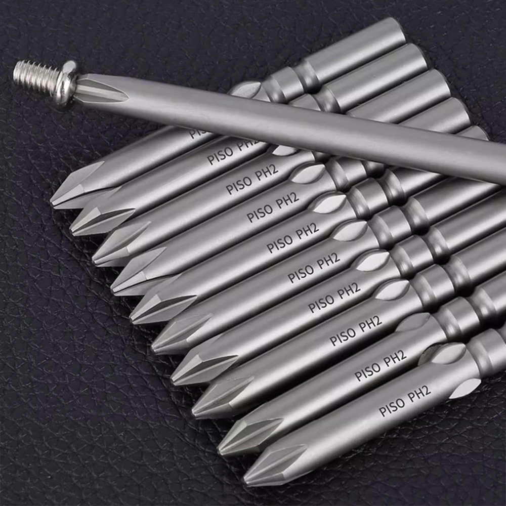 

10PCS PH00-PH2 4mm Phillips Electric Screwdriver Bit Multiple Size Screwdriver Bit Power Tool Accessories for 801 Electric Drill