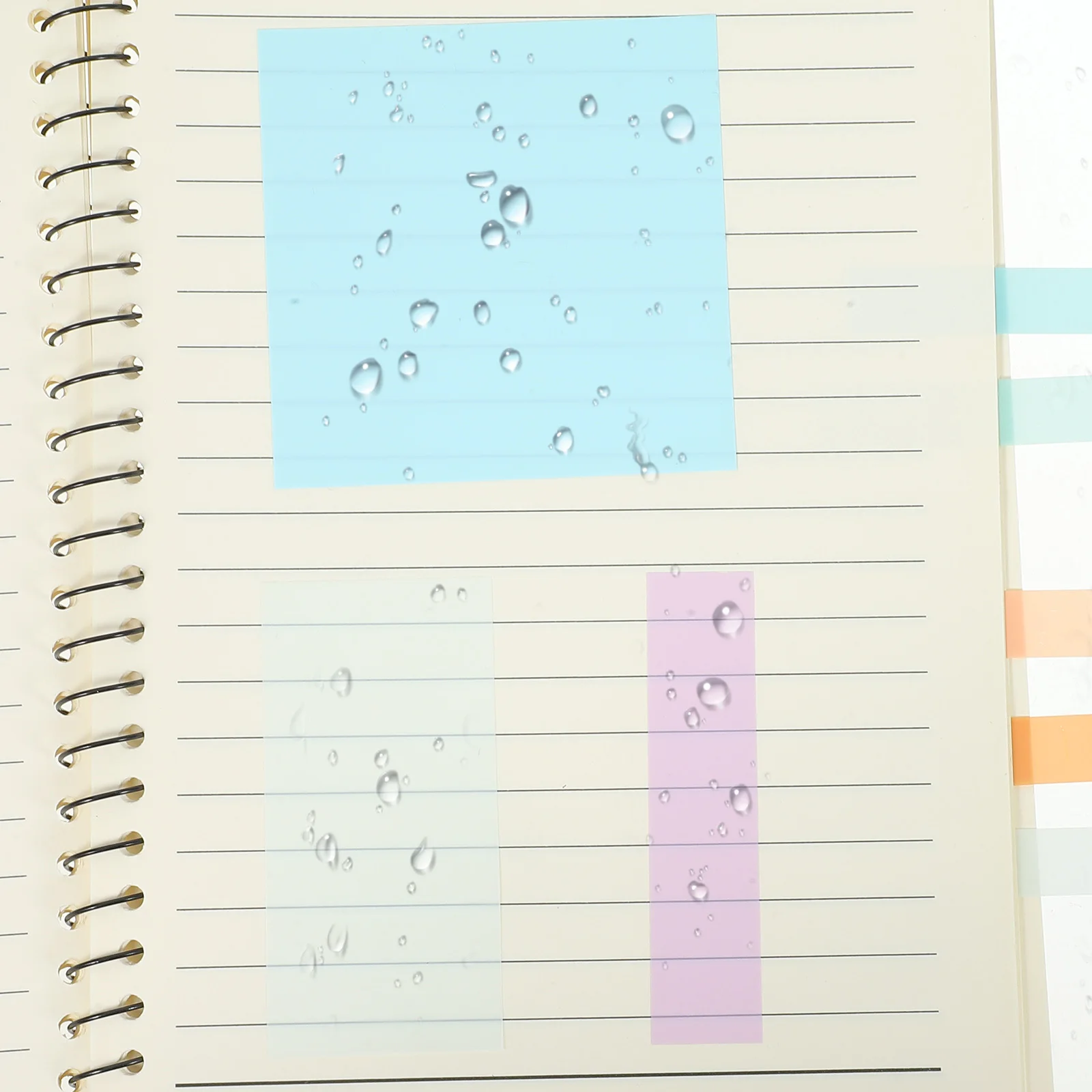 500 pçs almofadas de memorando autoadesivas tearable papel nota adesivos escritório uso doméstico portátil compacto notas de memorando escrita suave