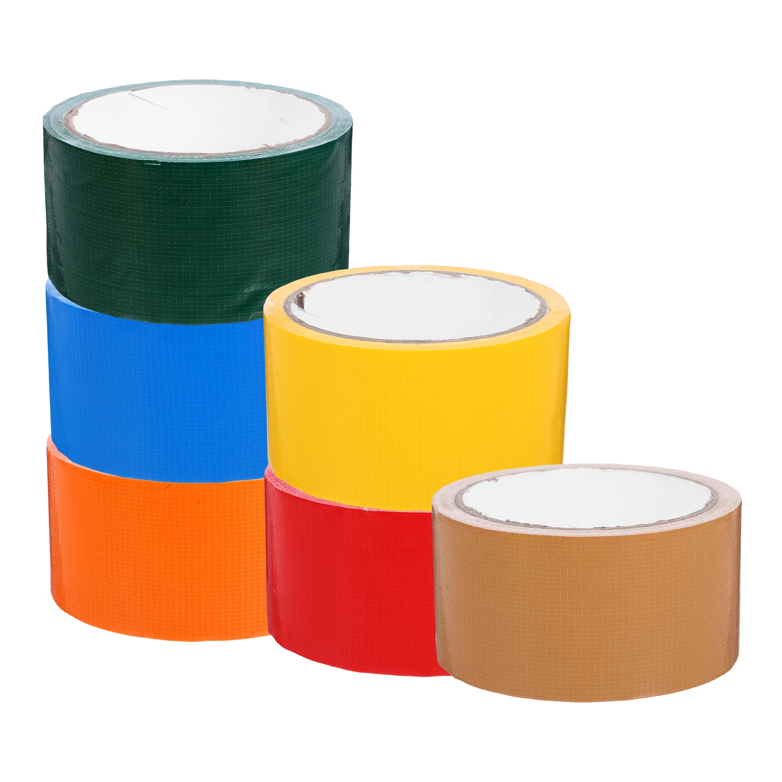 6 Rolls Colored Duct Tape Heavy Duty Waterproof Carpet Coloured Bulk Strong Adhesive