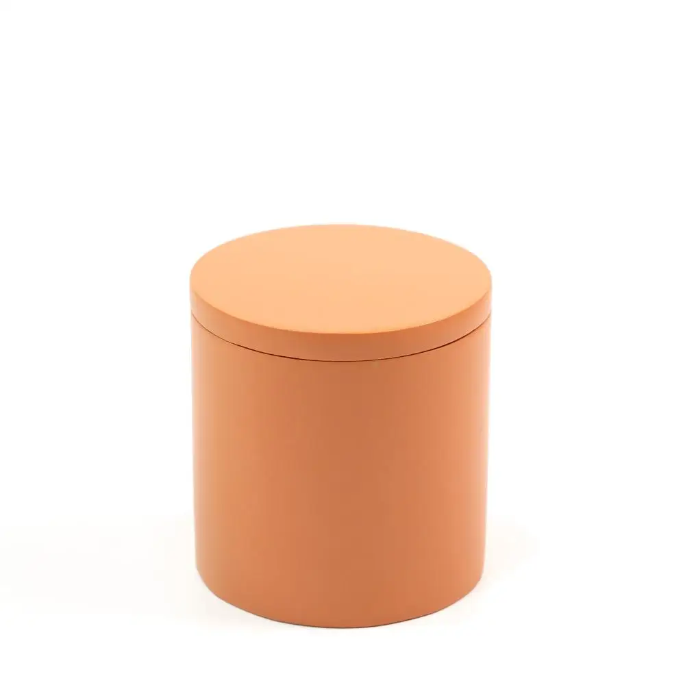 Door objects with minimalist terracotta resin lid-Oikos