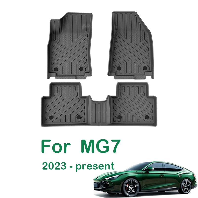 

TPE Car Floor Mats For MG7 2023-Present 2025 Trunk Mat Waterproof Non-slip Foot Pad Trunk Protector Pad Carpet Boot Liner Tray