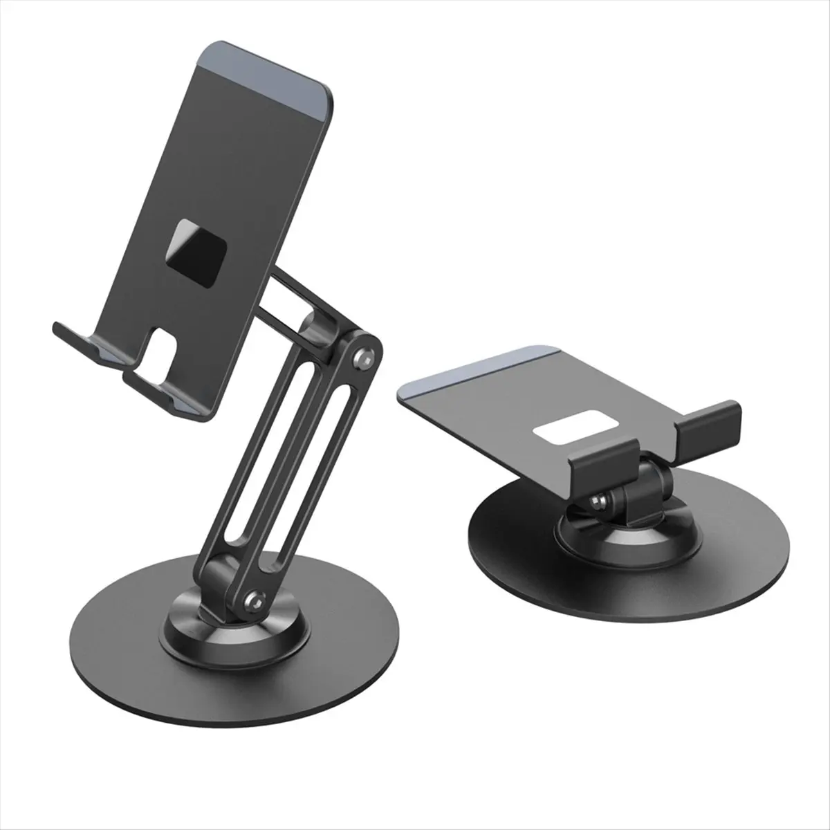 A86G NEW 360° Rotate Metal Desk Mobile Phone Holder Stand for Smartphone Tablet Adjustable Desktop Tablet Phone Holder Table
