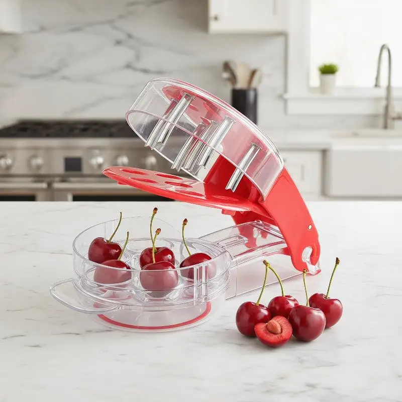 Cherry Pitter Tool 6 Slots Fast Pit Removal Food Grade Material For Home Baking Jam Making