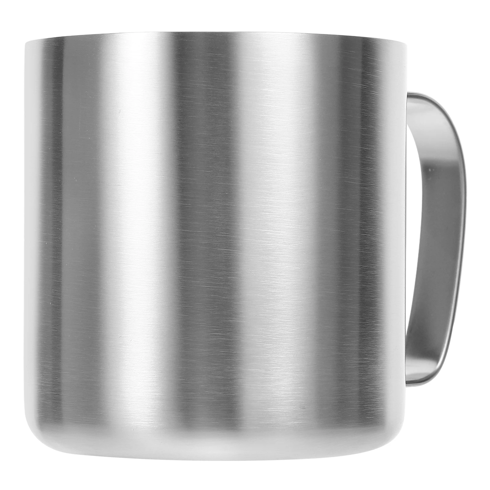 

Stainless Steel Beer Mug 480 Ml Drinking Cup Single Wall Lightweight Handle Smooth Rounded Edge Kitchen Barware