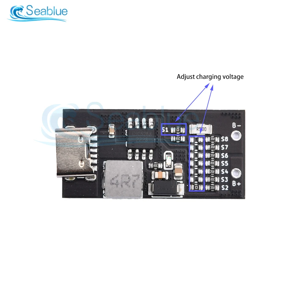 Type-C USB 5V DC CJC5288 Fixed Voltage Power Trigger Module DC 5V 500mA CN3085 Terminal Interface Battery Charging Board Module