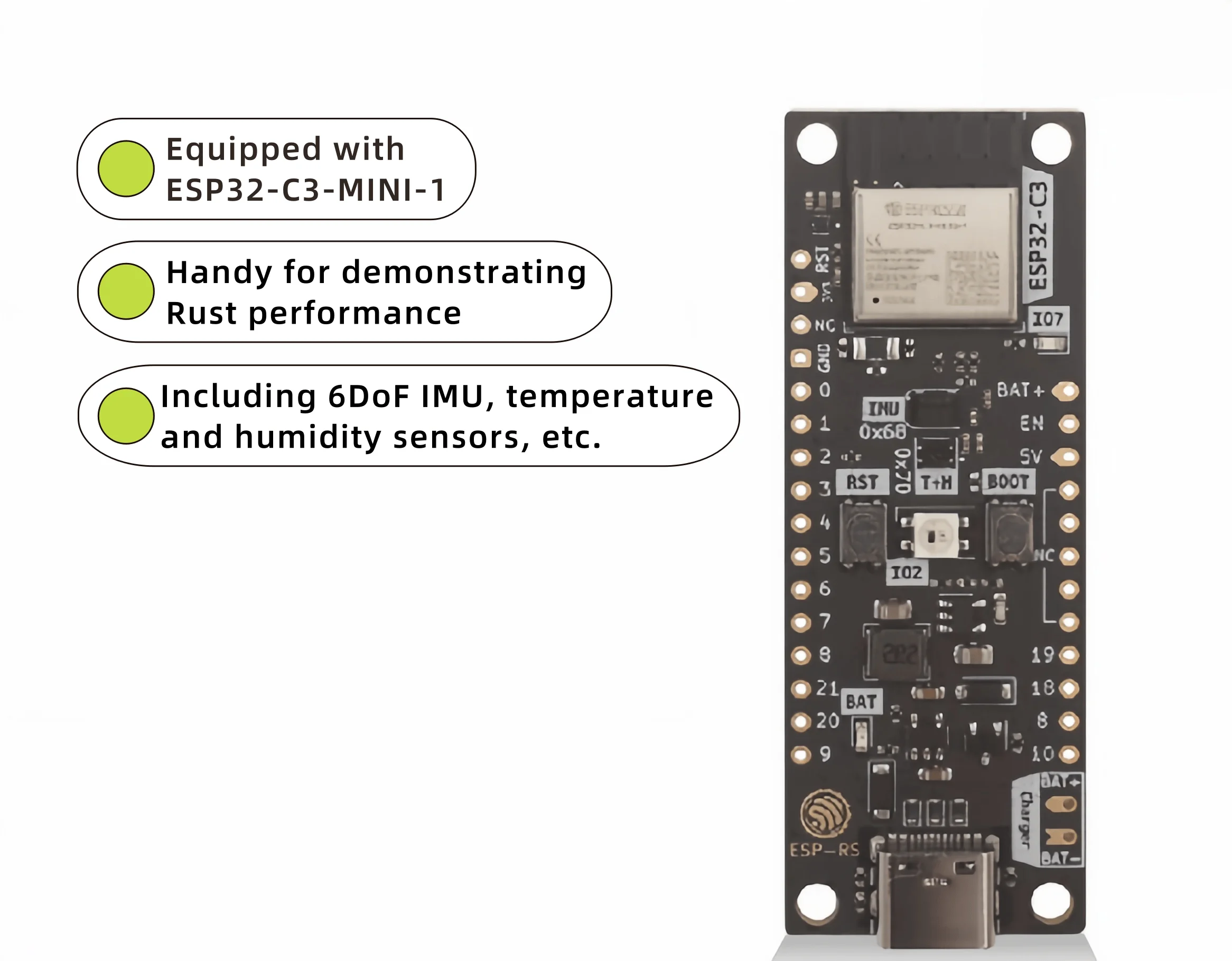 

ESP32-C3-DevKit-RUST-1 Плата обучения и разработке RUST