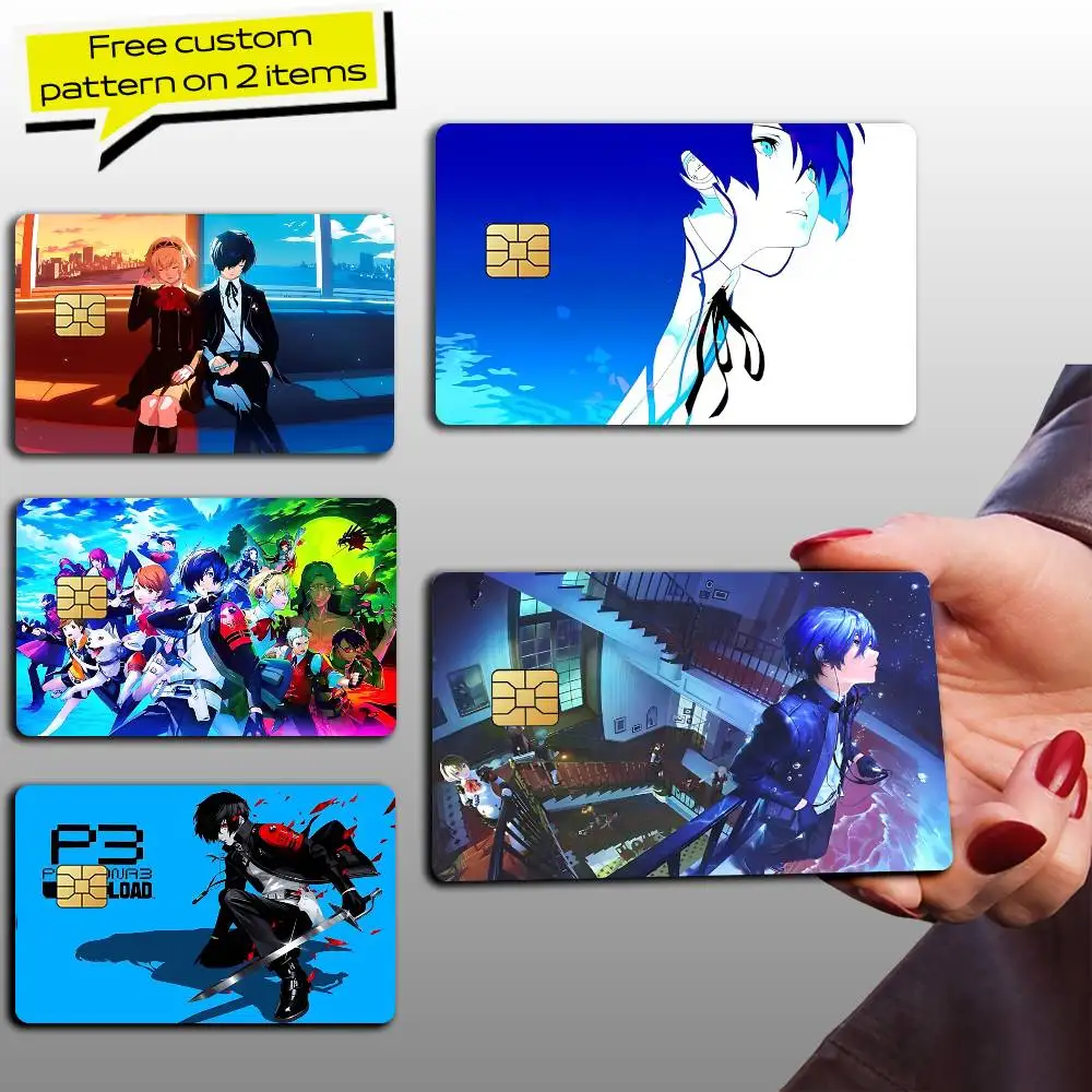 Makoto Yuki Game Persona 3 NEW Card Stickers for Bank Access Protective Waterproof Film Cover Sticker Gift