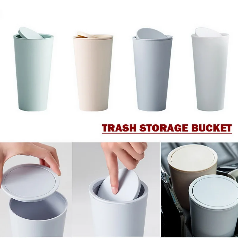 Car Trash Bin Can Auto Organizer Storage Bag Car Garbage Bin Ashtray Dust Case Holder Auto Accessories Tabletop Dressing Table