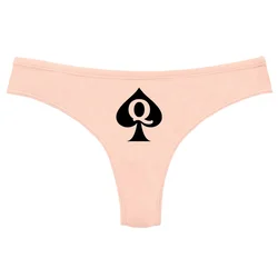 Queen of Spades Sexy Underwear for Women Hot Wife Queen Sports Fitness Seamless Girl's Panties Low Waist Traceless Ladies Brief