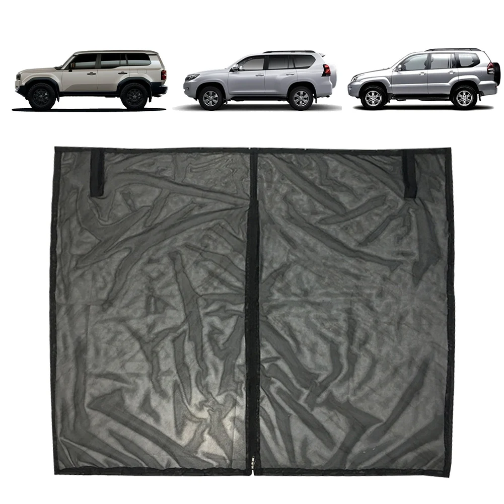 Car Tailgate Mosquito Net Magnetic Trunk Privacy Protection Ventilation Mesh Car Camping Mesh Screen for SUV Camping Self-Drive