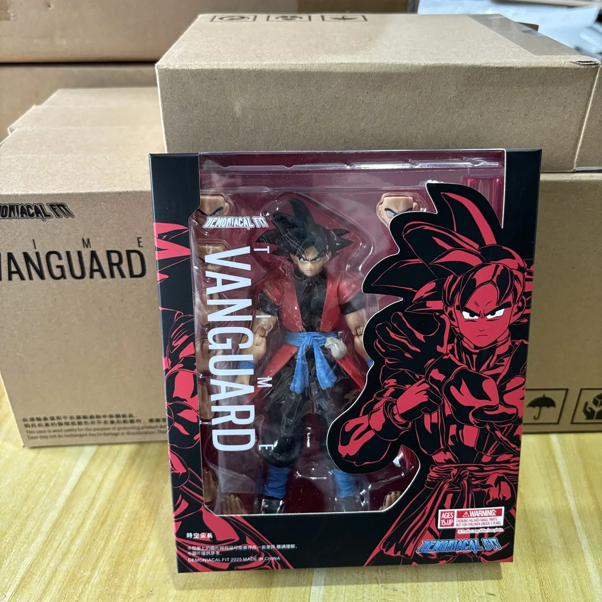 in stock Dragon Ball Demoniacal Fit DF SHF Goku Time Vanguard Trump Card Legendary Berserker Action Figure Toy Model Gift