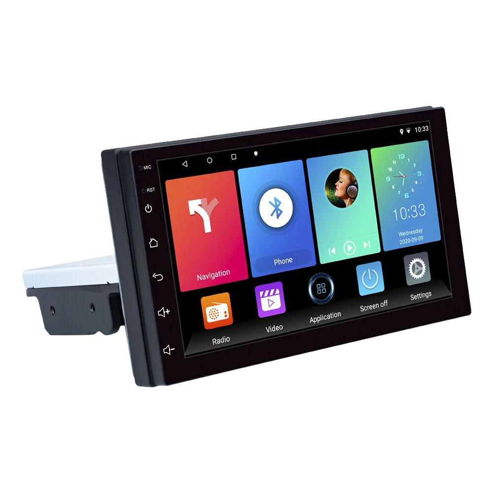 

1 DIN Android 10 Car Multimedia Player Car Stereo Radio 9 Inch Adjustable Contact Screen FM GPS Navigation MP5 Player