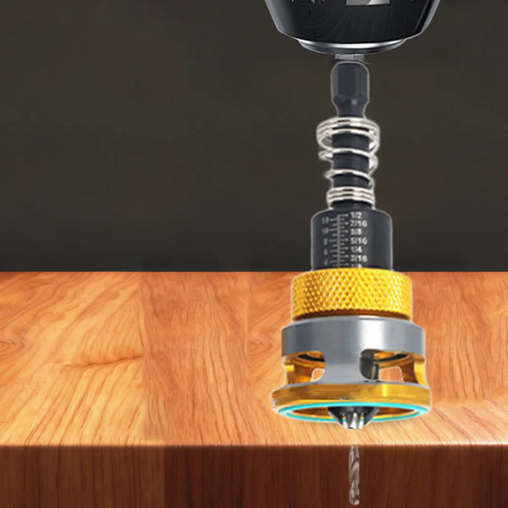 

Сверло-зенковка с регулируемой глубиной, регулируемый ограничитель глубины, вращающееся кольцо для регулировки глубины для деревообрабатывающих проектов