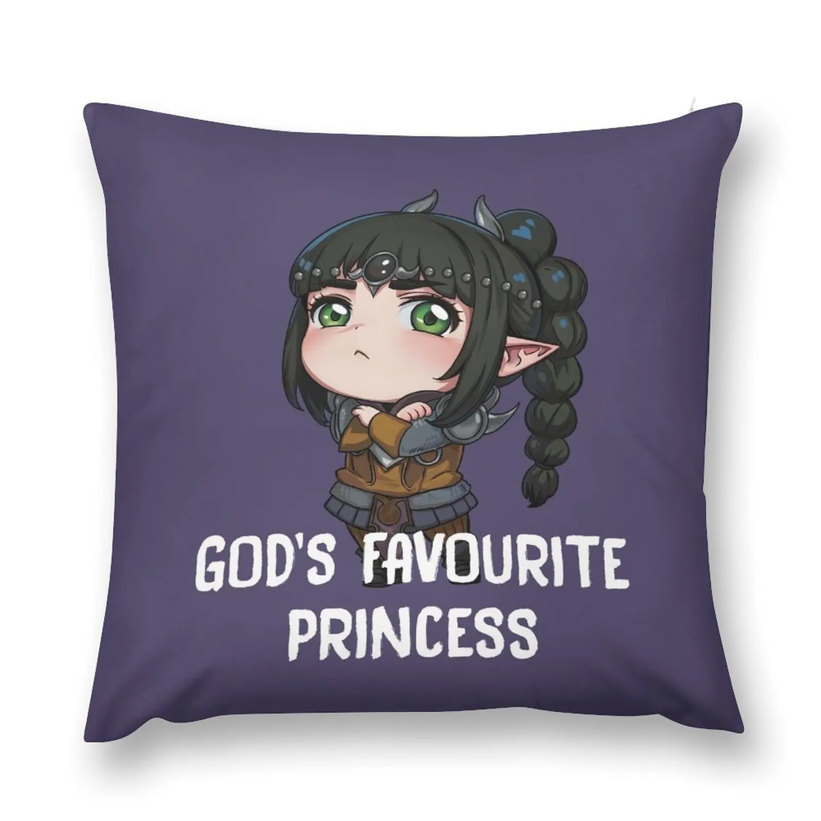 Chibi Shadowheart Throw Pillow Throw Pillow Sofa Cushions Covers pillow