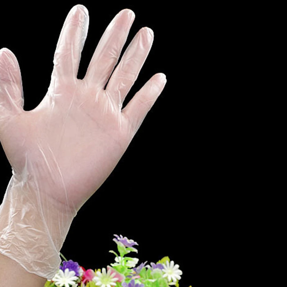 

80PCS Disposable PVC Gloves Multi-purpose Household Kitchen Gloves Practical Catering Beauty Gloves No Powder Gloves for Home Ca