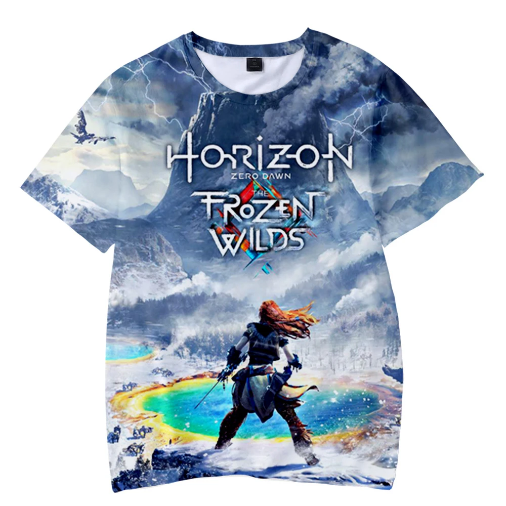 Cartoons Horizon Zero Dawn T-Shirt 3D Print Summer T Shirt Fashion Kids Casual Boys Girls Unisex Crew Neck Kawaii Tshirt Tops