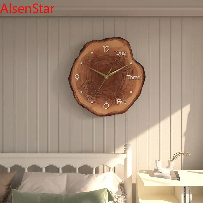 

Creative Annual Ring Clock Punching-free Mute Dining Living Room Silent Wall Hanging Clocks Watch Home Decoration