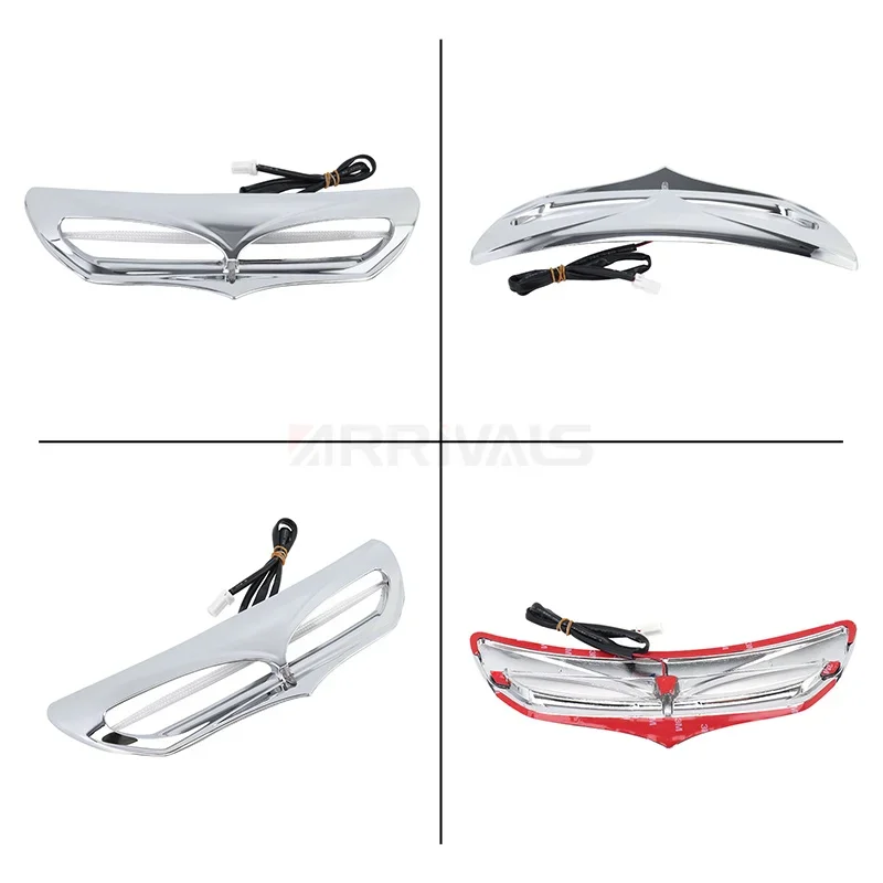 Motocyklowe światło LED Batwing przednia owiewka wykończenie wentylacyjne akcentująca pokrywa dla Harley Touring Electra przemieszczanie się po ulicy 2014-2022 — zdjęcie 5