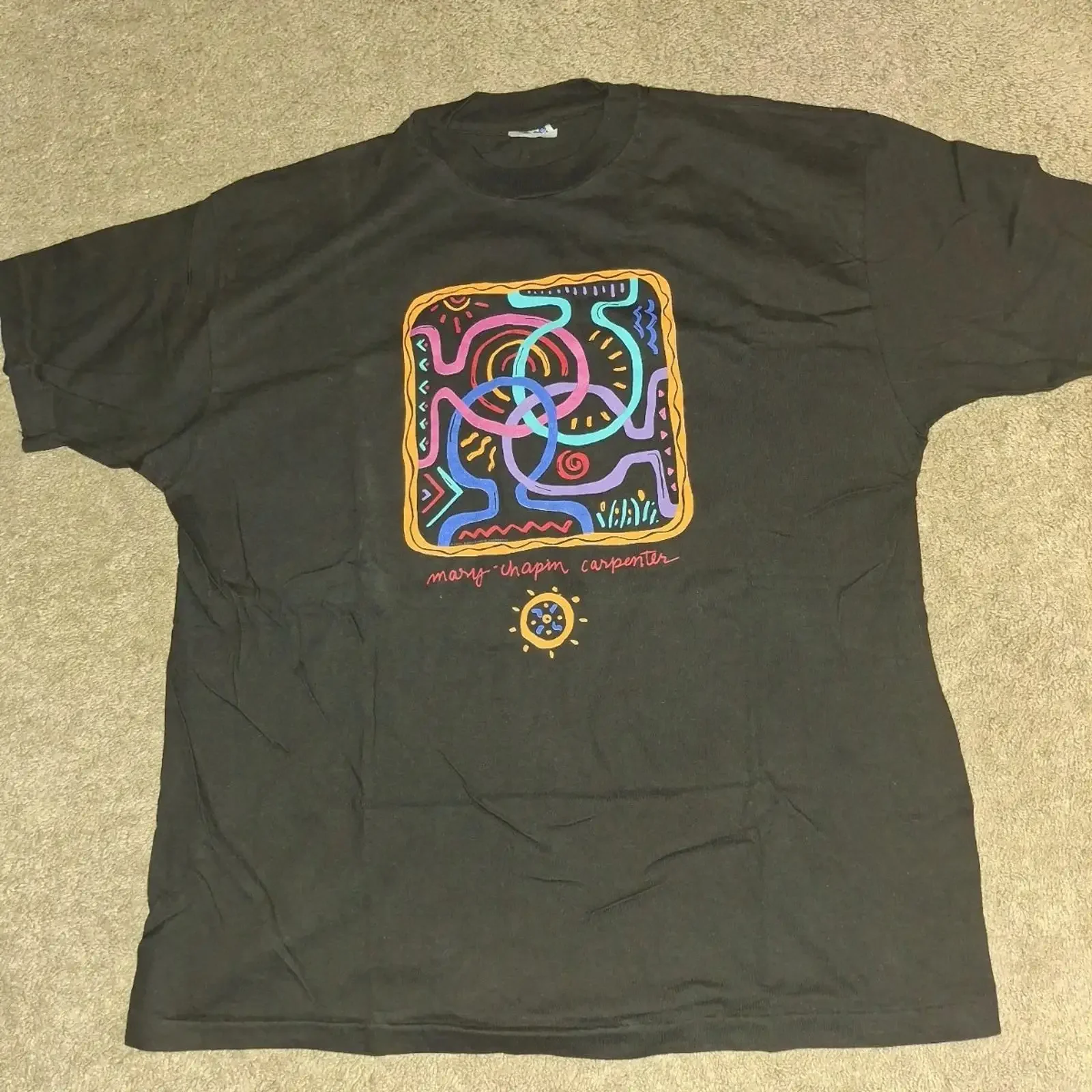 Vintage 90's Mary Chapin Carpenter T Shirt Men's XL On Tour Come vintage Washed designer clothes fashion Stretched graphic