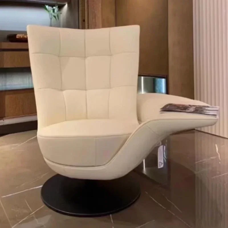Leisure single chair backrest hotel reception leisure storage armrest rotating sofa chair
