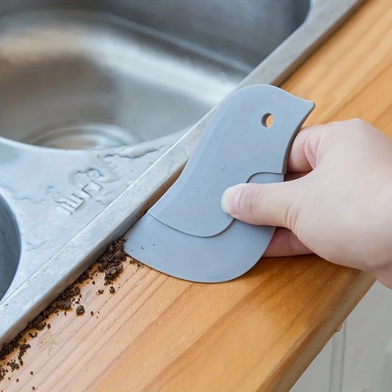 Household Kitchen Multifunctional Soft Scraper Dirt and Grease Cleaning Tool Silicone Scraper To Clean Pots and Oil Stains